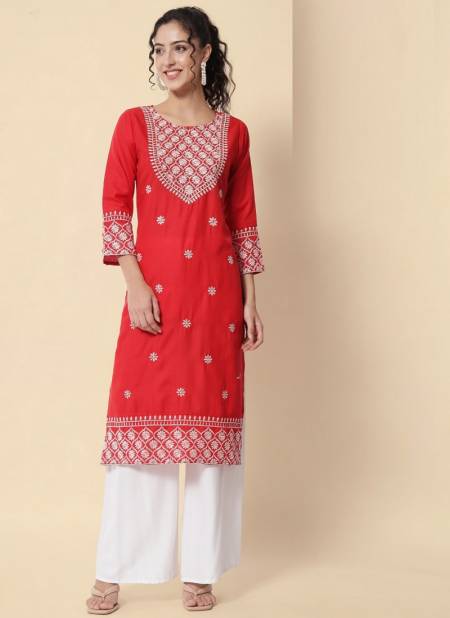 Vredevogel Dhruvi Fancy Wear Latest Designer Cotton Kurti Collection